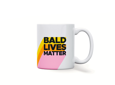 Personalised 'Bald lives matter' mug
