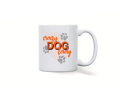 Personalised 'Crazy dog lady' mug