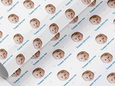 Personalised Birthday Face photo Gift Wrap/Wrapping Paper