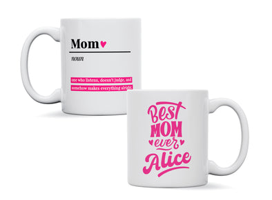 Personalised 'best mom ever' mug
