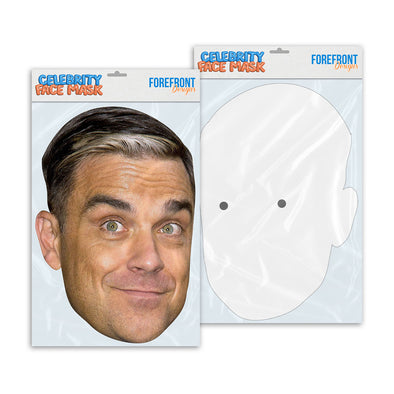 Personalised funny Celebrity face mask Robbie Williams ready to wear,  fun party gifts unique for fans, novelty face masks