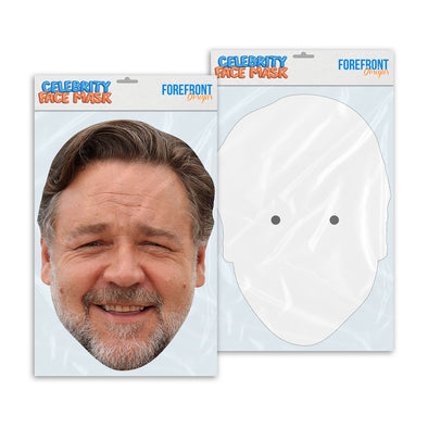 Personalised funny Celebrity face mask Russell Crowe ready to wear,  fun party gifts unique for fans, novelty face masks