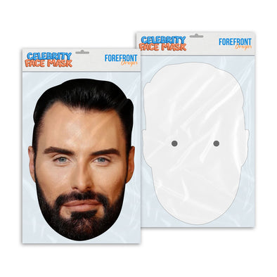 Personalised funny Celebrity face mask Rylan Clark ready to wear,  fun party gifts unique for fans, novelty face masks