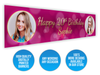 Personalised Birthday Dual Photo Banner