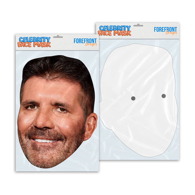 Personalised funny Celebrity face mask Simon Cowell ready to wear,  fun party gifts unique for fans, novelty face masks