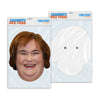 Personalised funny Celebrity face mask Susan Boyle ready to wear,  fun party gifts unique for fans, novelty face masks