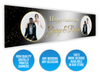 Personalised Anniversary Dual Photo Banner