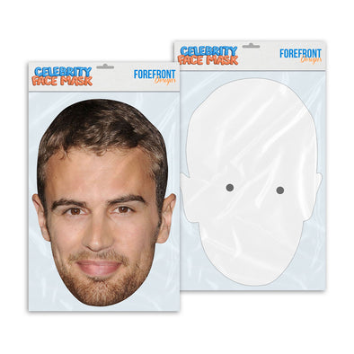 Personalised funny Celebrity face mask Theo James ready to wear,  fun party gifts unique for fans, novelty face masks