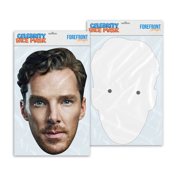 Personalised funny Celebrity face mask Benedict Cumberbatch ready to wear,  fun party gifts unique for fans, novelty face masks