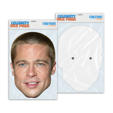 Personalised funny Celebrity face mask Brad Pitt ready to wear,  fun party gifts unique for fans, novelty face masks