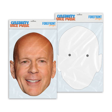 Personalised funny Celebrity face mask Bruce Willis ready to wear,  fun party gifts unique for fans, novelty face masks