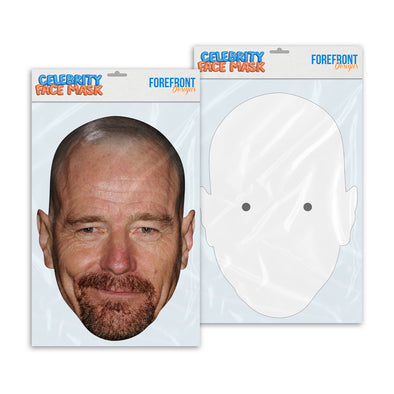 Personalised funny Celebrity face mask Bryan Cranston ready to wear,  fun party gifts unique for fans, novelty face masks