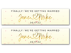 Personalised Wedding Banner