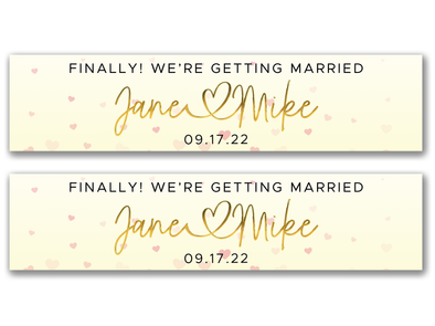 Personalised Wedding Banner