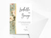 Personalised Floral Wedding Invitations with Envelopes