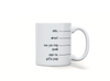 Personalised spoof funny coffee or tea mug