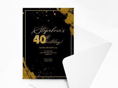 Personalised Birthday Party Invitations with Envelopes