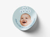 Personalised Round Baptism Photo Sticker Labels, Christening sticker, custom sticker