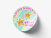 Personalised Round Teacher Sticker Labels, student sticker, school sticker