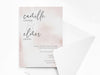 Personalised Watercolor Wedding Invitations with Envelopes