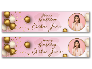 Personalised Birthday Photo Banner