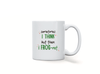 Personalised 'sometimes I think but then I frogret' mug