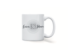 Personalised couple image song album mug