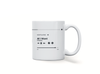 Personalised couple song album mug