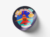 Personalised Round Birthday Sticker Labels, party label, surprise party, birthday label, kids sticker