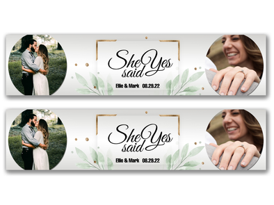 Personalised Proposal Dual Photo Banner