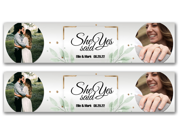 Personalised Proposal Dual Photo Banner