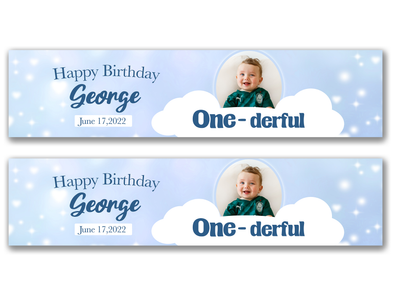 Personalised Birthday Photo Banner