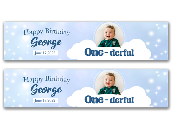 Personalised Birthday Photo Banner