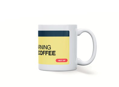 Personalised 'Warning hot coffee' mug