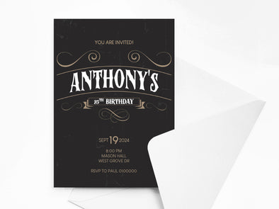 Personalised Birthday Party Invitations with Envelopes