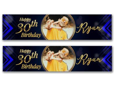 Personalised Birthday Photo Banner