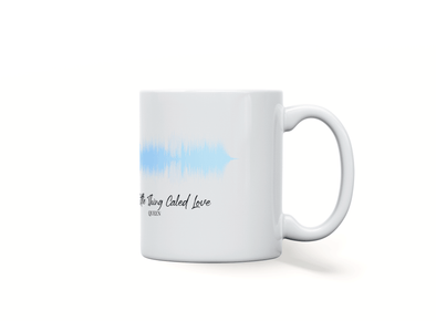 Personalised couple song soundwave mug