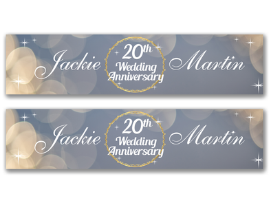 Personalised Anniversary Banner