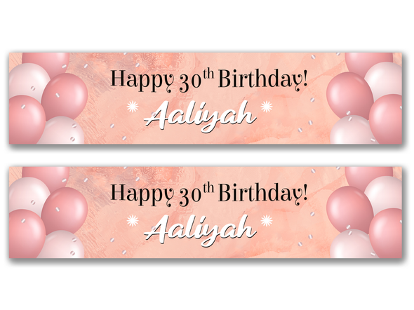 Personalised Birthday Banner