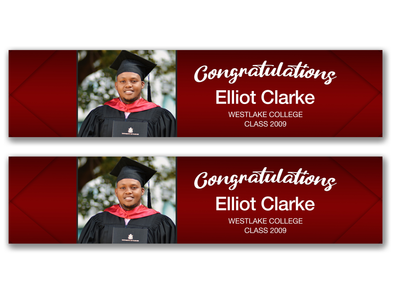 Personalised Graduation Photo Banner