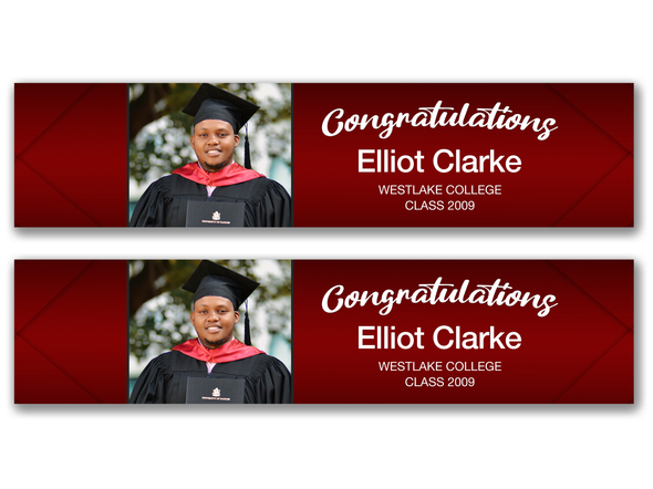 Personalised Graduation Photo Banner