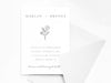 Personalised Minimalist Wedding Invitations with Envelopes