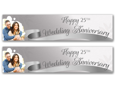 Personalised Anniversary Photo Banner