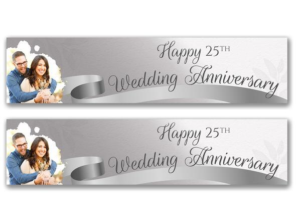 Personalised Anniversary Photo Banner