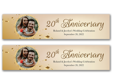 Personalised Anniversary Photo Banner