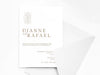 Personalised Minimalist Wedding Invitations with Envelopes