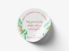 Personalised Round Christmas Sticker Labels, party label, surprise party, holiday sticker