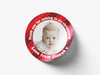 Personalised Round Baptism Photo Sticker Labels, Christening sticker, custom sticker
