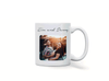 Personalised couple image song album mug