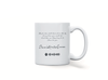 Personalised couple song album mug